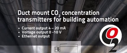 Új CO2 távadók légcsatornás beépítésre